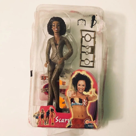 Vintage 1998 Scary Spice Girls 6 Inch Tall Action Figure Doll  Mel B Damaged - Picture 7 of 14